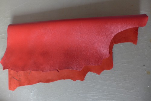 Rote lederhäute genarbtes - 3,