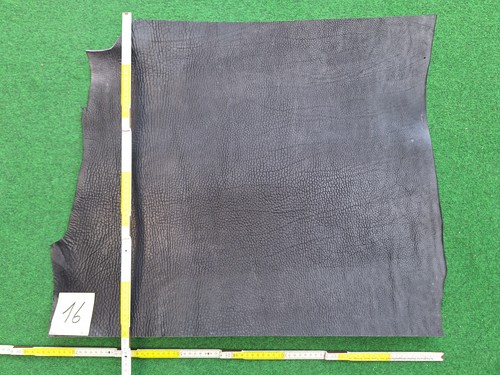 Rindsleder schwarz 5mm - schwarz, dick